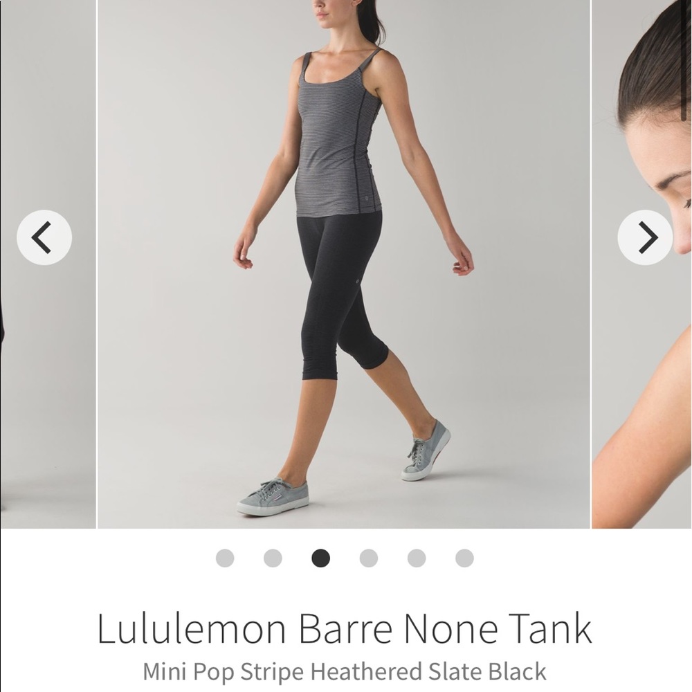 Lululemon Barre none tank size 6